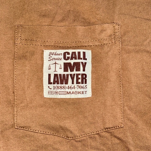 Brown Graphic Tee Shirt w Pocket - Market / Urban Outfitters - Men’s Medium - Picture 3 of 4